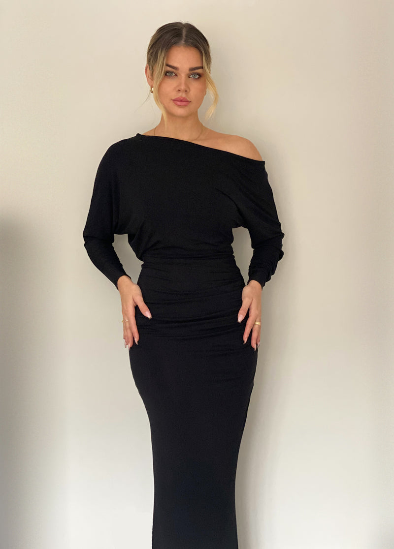 Sian Off Shoulder Floor length Dress